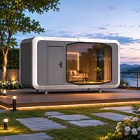 Maison capsule préfabriquée F16, cabine mobile modulaire en acier léger préfabriqué pour appartement, hôtel, maison, bureau, conteneur