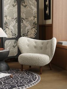 Poltrona Singola <span class=keywords><strong>Petra</strong></span> di Design Hibiscus, Moderna con Schiuma ad Alta Elasticità, Stile Antico per Soggiorno <span class=keywords><strong>e</strong></span> Camera da Letto, Casual in Cashmere - Product Image 4