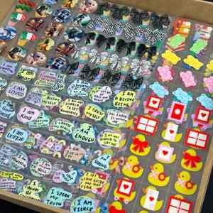 Fogli A5 in Offerta Speciale, Personalizzati con UV per Avvolgimenti <span class=keywords><strong>di</strong></span> Tazze e Bicchieri, <span class=keywords><strong>Stampa</strong></span> a Trasferimento su Vetro Ecologica, Impermeabile e con Disegni Cartoon - Product Image 4