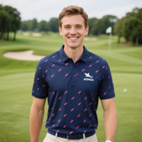 Uniforme de restaurant personnalisé de grande taille Créer mon entreprise Polo sans plis pour hommes Chemise de golf