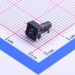 K2-1109SP-K4SA-04 Tactile Switch SMD-4P,4.5x4.5mm Switch Single Pole Single Throw Round Button 2.5N Vertical Mount - Product Image 2