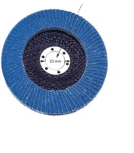 Disques <span class=keywords><strong>à</strong></span> lamelles en zircone bleue de 4,5 pouces (115 mm), double durabilité, grain 40-120, haute dureté, pour le polissage du bois et du fer - Product Image 5