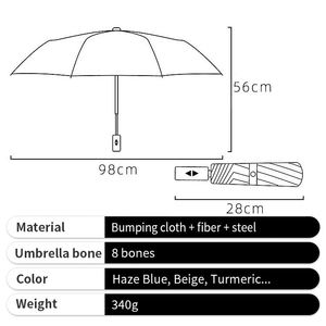2026 Wholesale <b>Windproof</b> Safety Folding Tri-fold Automatic <b>Umbrella</b> with Multi Colors - Product Image 3