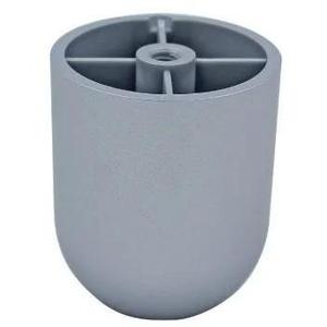 Pie de plástico Gris de estilo industrial para Hospital, comedor, cocina, nivel, patas de muebles Mm.50XH.60, acero al carbono, metal inoxidable - Product Image 1