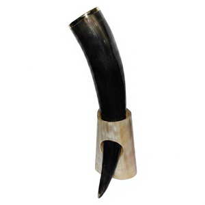 Bol, tasse, cuillère, accessoire de bijouterie, cadeau artisanal en corne naturelle, écologique, fait main, durable, rustique, rond, pour la décoration de la maison - Product Image 1