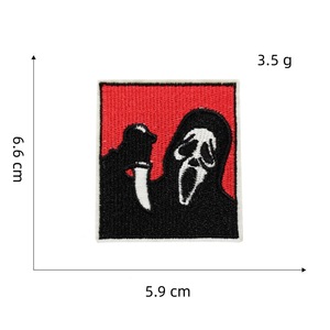 Großhandel Patches Stickerei Eisen auf Halloween Horror Ghost Skull Bestickte Patch für Hut Kleidung Kids Bag Diy - Product Image 6