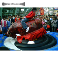 Machine d'équitation gonflable pour enfants/adultes, jeu de fête en plein air