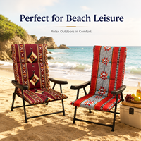 Chaise Lune Inclinable en Bambou Pliable Portable pour Extérieur, Plage et Jardin avec Coussin et Cadre Métallique – Vente en Gros, OEM, ODM, en Vrac – Direct Usine