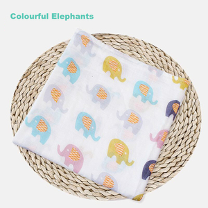 Doux écologique 70% bambou 30% coton bébé swaddle wrap couverture ensemble - Product Image 5