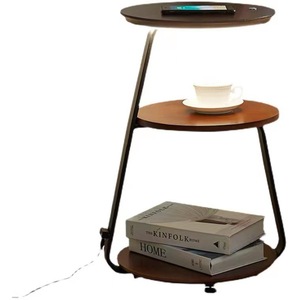 Nordic Style Wireless Charging Floor Lamp Luxury Minimalist Modern Bedside Table Lamp Integrated <b>LED</b> Light for Bedroom Living - Product Image 3