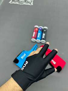 PNS 3Finger Waterproof Reflective Billiard <b>Glove</b> Thin Breathable Anti-Slip Open Finger <b>Pool</b> <b>Glove</b> One Size Fits All <b>for</b> - Product Image 1