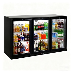 Réfrigérateur à bar multi-zones NE-300CS, trois portes, en acier inoxydable, avec compresseur multi-zones CNC au gaz R600A, pour usage domestique et commercial. - Product Image 1