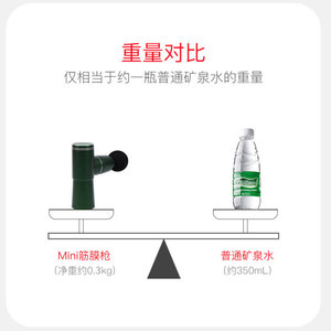 Portable <b>Electric</b> Muscle <b>Massager</b> Emerald Green 4 Massage <b>Heads</b> USB Rechargeable Brushless Motor Fitness Relaxation Device - Product Image 3