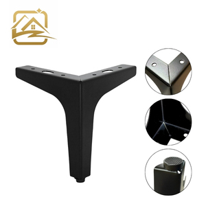 Sofa Leg Manufacturers Modern 10cm/13cm/15cm/17cm Gold T Leg Metal Sofa Legs Iron Furniture Legs <b>Easy</b> Installation For <b>Bed</b> - Product Image 2