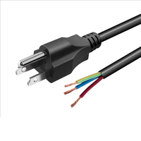 American ETL SJTW 14/16/18 AWG Noir 125V 10A 3 Pin Plug Prong Electric Range AC Computer Power Cable Cord