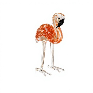 Escultura Grande de Jirafa Ángel Hecha a Mano y Personalizable, Arte Popular Feng Shui, Decoración de Pascua, Miniatura Coleccionable Colgante de Cristal - Product Image 1