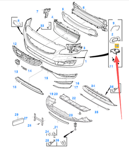 OE 31353309 pour <span class=keywords><strong>Volvo</strong></span> <span class=keywords><strong>S60</strong></span> V60 S60L Pièces automobiles de haute qualité Support de lave-phares avant - Product Image 6