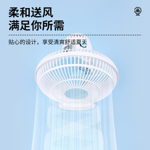 Miniature Oscillating Fan With Clip On Desk For Dorm Room Home Use Blue <b>Plastic</b> <b>Mesh</b> Ac Motor - Product Image 2