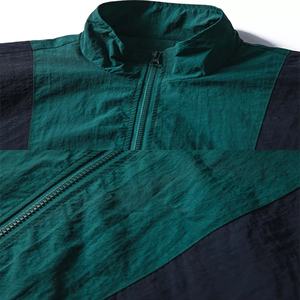 เสื้อแจ็คเก็ตผู้ชายสไตล์ลำลองสำหรับฤดูใบไม้ร่วง แบบกันน้ำ กันลม ระบายอากาศได้ดี ผ้าโพลีเอสเตอร์ยับๆ แต่งสีสันแบบ Color Block ตัดต่อผ้าแบบ Patchwork ซิปหน้า - Product Image 4