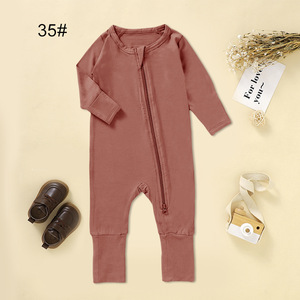 Mameluco de Bambú para Bebé, Suave, de Verano, con Cierre de Doble Vía, Manga Larga - Product Image 6