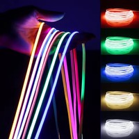 Bande LED COB de 3mm et 5mm facile à installer pour la décoration de la maison éclairage linéaire 5V 12V 24V 400 LEDs m