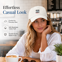 Casquette de baseball personnalisée avec broderie de slogan religieux, en coton doux, style Dad Hat, pour groupes religieux et événements religieux, vente en gros