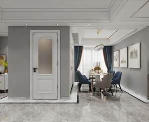 YALIG 2025 Venta Directa de Fábrica Puertas de Madera Baratas Diseño Popular Puertas Blancas para Interiores - Product Image 6