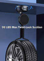 Support de téléphone magnétique à double face pour tableau de bord de voiture, rotation à 360°, compatible avec la charge sans fil, design pliable