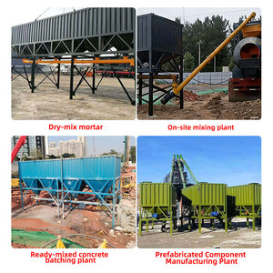 ไซโลซีเมนต์แนวนอนรับรองมาตรฐาน CE ขนาด 30-150 ตัน สำหรับสถานีผสมคอนกรีต - Product Image 5