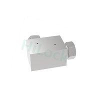 HPP 9/16" gelijkdiameter 2-weg rechte connector 600MPa ultra hoge druk buisfitting voor HPP-machine