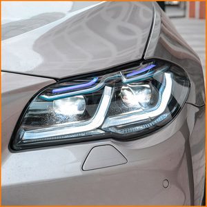 Para <span class=keywords><strong>BMW</strong></span> Serie 5 F10 F11 F18 2011-2017, Actualización Facelift al Estilo G38 2023, Conjunto de Faros LED Blue Beam M5 Competition - Product Image 4