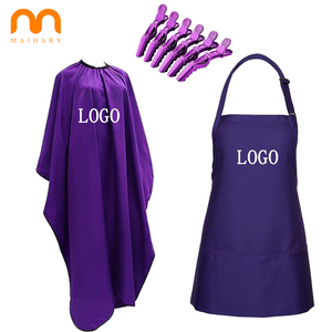 Capas de Peluquería Personalizadas con Logotipo en Colores Morado, Negro, Blanco, Rosa y Azul para Estilistas de Belleza, Peluquería, Corte de Cabello y Barbería - Product Image 1