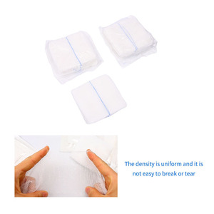 <span class=keywords><strong>Compresses</strong></span> de gaze médicale absorbante compressée chirurgicale <span class=keywords><strong>10x10</strong></span> avec ligne bleue détectable aux rayons X - Product Image 4