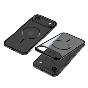 Étui de téléphone magnétique personnalisé avec panneau arrière en PC mat et cadre en aluminium métallique pour 17 13 14 15 16 Pro Max, amovible - Product Image 1