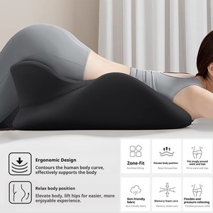 Oreiller de lit pour le soutien corporel, la relaxation en couple, l'allaitement, la lecture et l'élevation des jambes, coussin ergonomique détachable - Product Image 2