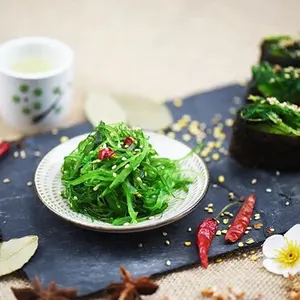 2014レシピコーシャ冷凍味付け海藻サラダと黒菌とアガー