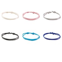 Bracelet en nylon réglable avec mini disque rond gravé sur mesure, bracelet en acier inoxydable avec texte personnalisé, cadeau pour femmes