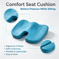 Coussin de siège en gel à mémoire de forme épais, antidérapant, orthopédique, rafraîchissant, portable, personnalisé, pour le bureau et la maison – Vente chaude directe usine