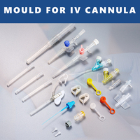 Molde de inyección médica de alta precisión YHQS para catéteres intravenosos y cánulas IV de seguridad, con sistemas de canal frío y canal caliente