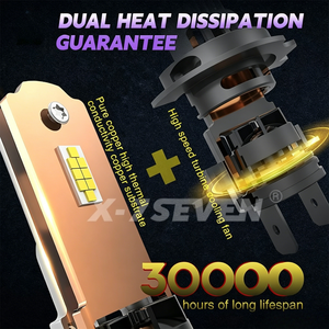 X-7SEVEN New Generation NANO 20000lm 70w H4 H7 H11 9005 9006 Brighter <b>LED</b> Headlight Bulbs for All Cars and Trucks Retrofit - Product Image 6