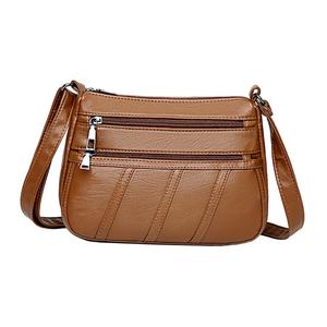 Borsa a tracolla Vintage da donna a tracolla Messenger in pelle sintetica borsa a tracolla a tracolla marrone-per l'autunno inverno nuova con catene - Product Image 4