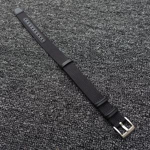 Toptan moda deri + naylon saat kayışı 18mm 20mm 22mm 24mm kumaş kol saati kayışı - Product Image 4