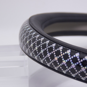 Cyberpunk Holographic 3-<b>Spoke</b> Steering <b>Wheel</b> Cover Universal Fit Pu Leather Futuristic Reflective Design Glare Trendy - Product Image 6