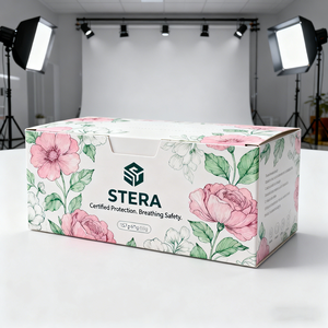 Emballage personnalisé pour masque facial, boîte en papier rigide, boîte à coque dure, boîte d'emballage pour médicaments, boîte de rangement pour fournitures médicales - Product Image 2