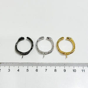 10495DIY แท่นวางเครื่องประดับเงินเรียบง่าย พร้อมแหวนเงิน S925 สำหรับลูกปัดทรงกลมขนาด 8-11 มม. และอุปกรณ์ตกแต่งมุก - Product Image 3