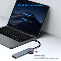 BENFEI USB-C HUB 7-in-1 Multiport-Adapter mit USB-C zu HDMI 4K@60Hz SD/TF Kartenleser/3*USB 3.0/100W Stromversorgung