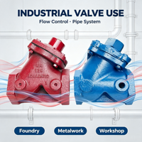Vanne de régulation de débit en fonte de type Y YV-125-CI, filetage interne de 1,2 pouce, pour contrôle de fluides industriels et vanne d'air de sablage