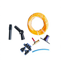 Perche télescopique en fibre de carbone à alimentation en eau pour nettoyage de vitres, avec raccords de tuyau, livraison directe usine