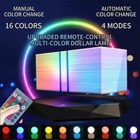 Lampe Dollar à Lévitation Magnétique 16 Couleurs, Lampe de Bureau Flottante en Forme de Billet, Veilleuse LED Tactile à Intensité Variable avec Rotation à 360 Degrés