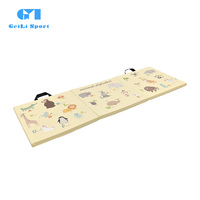 Tapis de gymnastique et de yoga confortable pour la lutte Trois panneaux Plancher de protection facile à plier